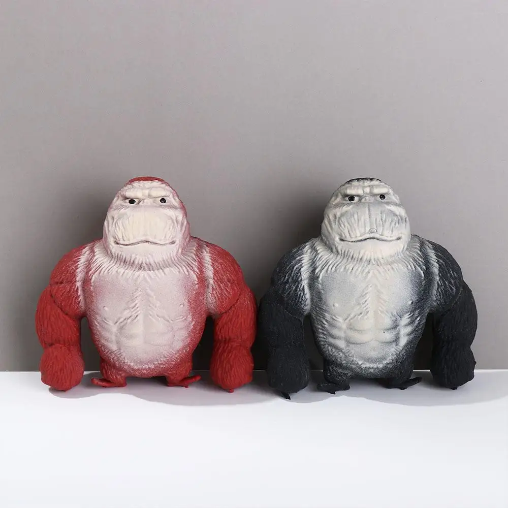 9cm Creative Funny Giant Gorilla Figure Soft Rubber Toys Slow Rebound Stretch Squeezing Monkey Miniatures Elastic Toy