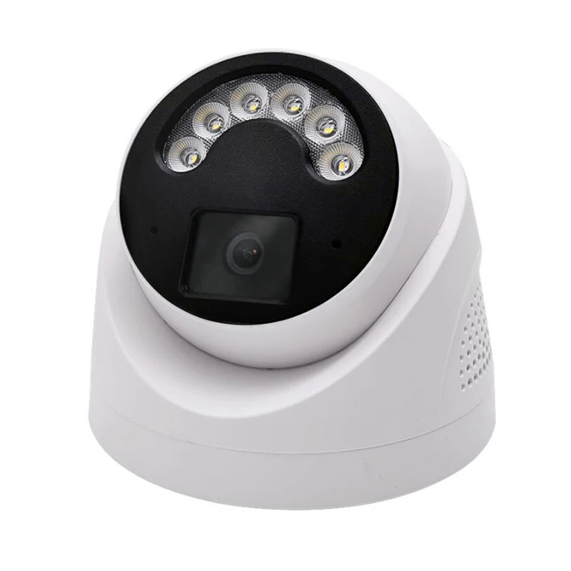 5MP Enhanced 6LED Higher Power 24H Full Color Night Vision CCTV AHD Dome Camera Indoor 1080P 4K Luminous Led H.265 4in1 For Home