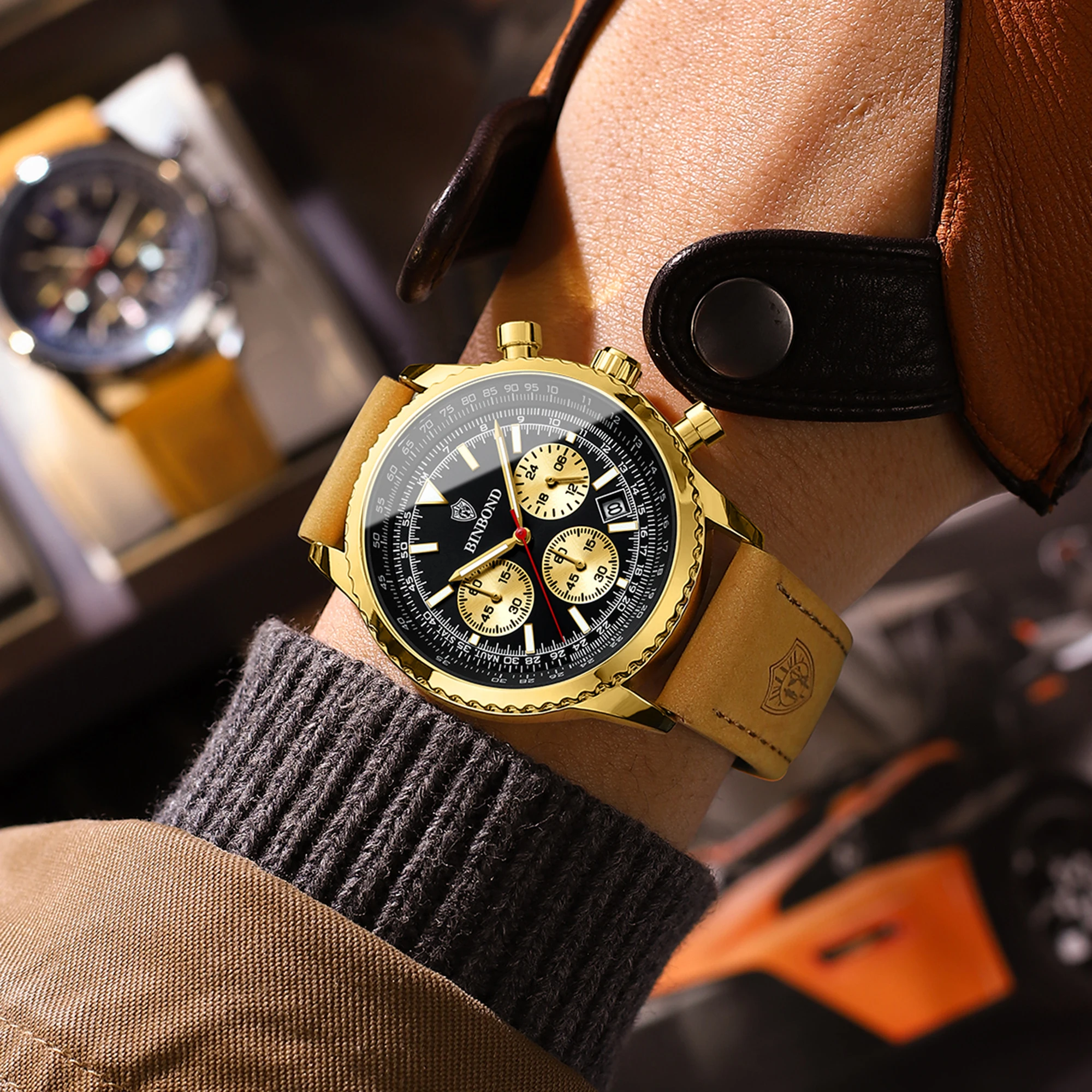 BINBOND スポーツラグジュアリー腕時計 メンズ クォー - Luxury Watch Hublot のレビューと価格