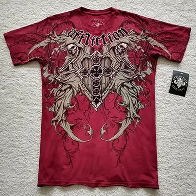 القوطية الظلام نمط تي شيرتات قصيرة الاكمام الشارع Harajuku العصرية الأعلى تأثير طاقم الرقبة المرأة الموضة من البر الرئيسى للصين