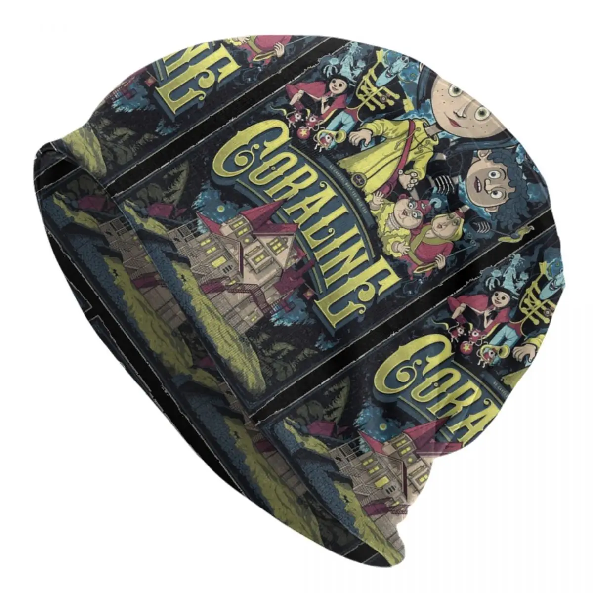 

Хэллоуин фильм ужасов коралина капот шляпа вязаные шапки для мужчин женщин крутой унисекс для взрослых теплые зимние шапки шапка