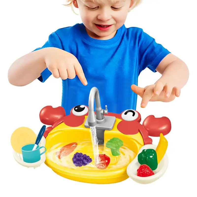 

Electric Dishwasher Toy Children Electric Dishwasher Playing Toy Toy Kitchen Sink With Play Food And Kitchen Utensils For