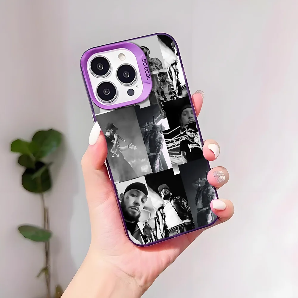 Funda de teléfono Jc Reyes Singer para IPhone 17 16 15 14 13 12 11 Pro Max Plus Mini IMD Color carcasa plateada