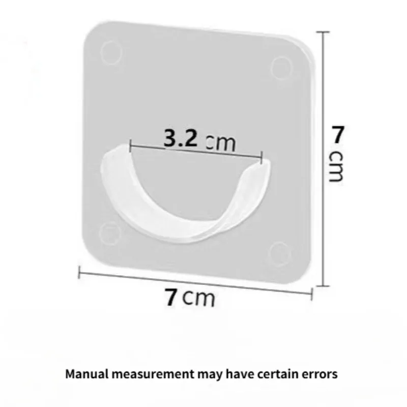 2/4/6Pcs Punch-free Crossbar Wall Hooks Fixing Bracket Household Telescopic Pole Support Sticker Nail-Free Adjustable Rod Holder