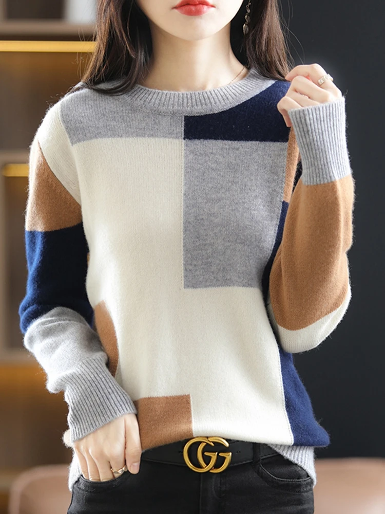O-Neck Vrouw Truien Dames Pull Hiver Femme Chandails Frau Pullover Winter Clothes Knitted Tops Women Sweaters 2023