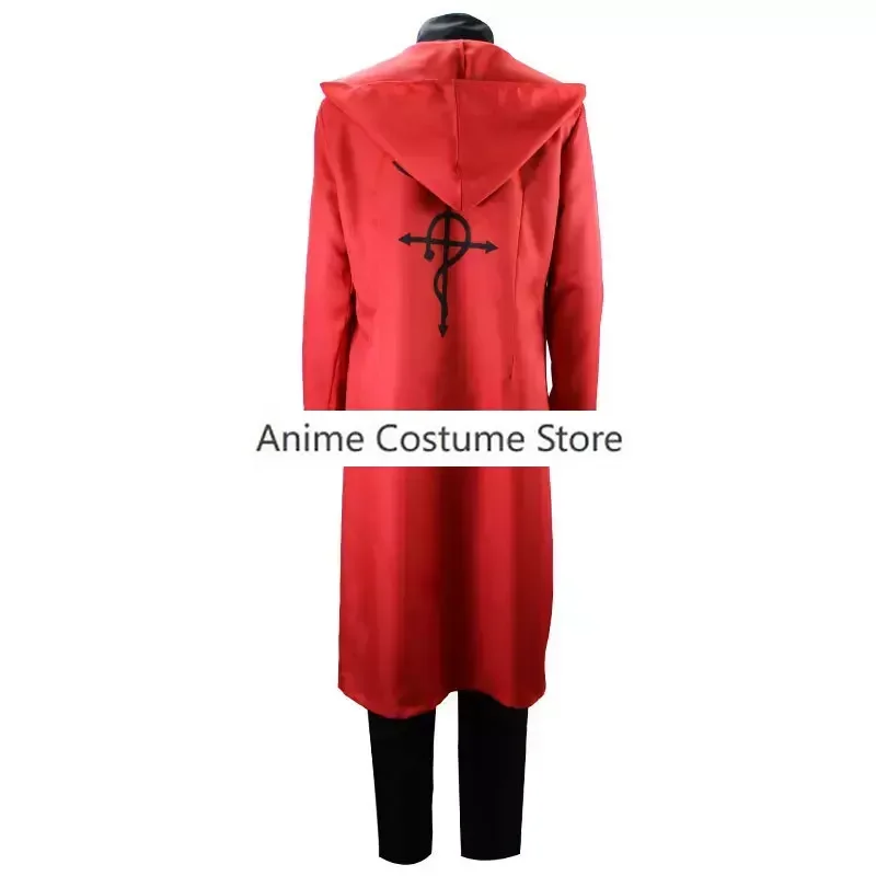 ชุดเครื่องแบบสีแดงชุดคอสเพลย์ผู้หญิงเอลริกสำหรับวันฮาโลวีนชุดคริสมาสต์นักเล่นแร่แปรธาตุโลหะเต็มตัวชุดคอสเพลย์ผู้หญิงกำหนดขนาดได้