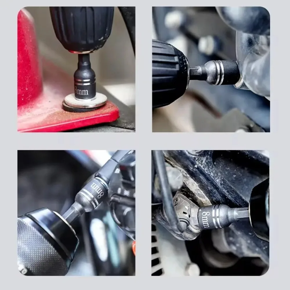 Douille à Impact d'air profond de 8mm, pour clé dynamométrique, outils de réparation automobile, cliquet multifonction, clé à manchon réducteur en acier au Chrome Vanadium