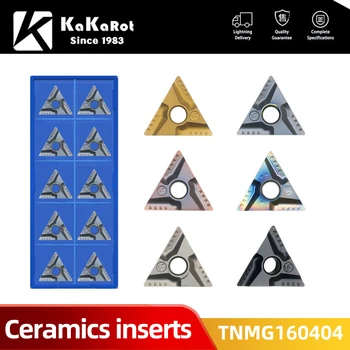 Kakarot TNMG160404R-VF TNMG160404L-VF High Quality Carbide Inserts External Turning Tools Metal TNMG 160404R-VF Turning Tools