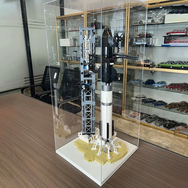2024 Space X Musk\'s Starship Rocket City Space Station Shuttle Launch Model Building Block Toys Children Building Bricks Sets