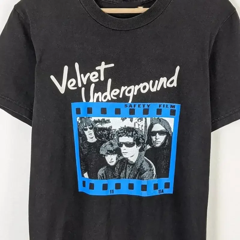 The Velvet Underground Black Cotton T Shirt Am318
