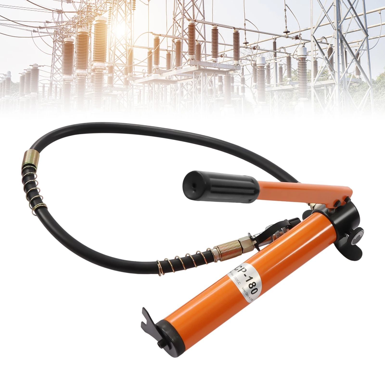 Hydraulische Handpumpe, manuelle Ram-Pumpe, 70 MPa Porta-Power-Pumpe, geeignet für den Einsatz mit verschiedenen hydraulischen Werkzeugen – Detail 4