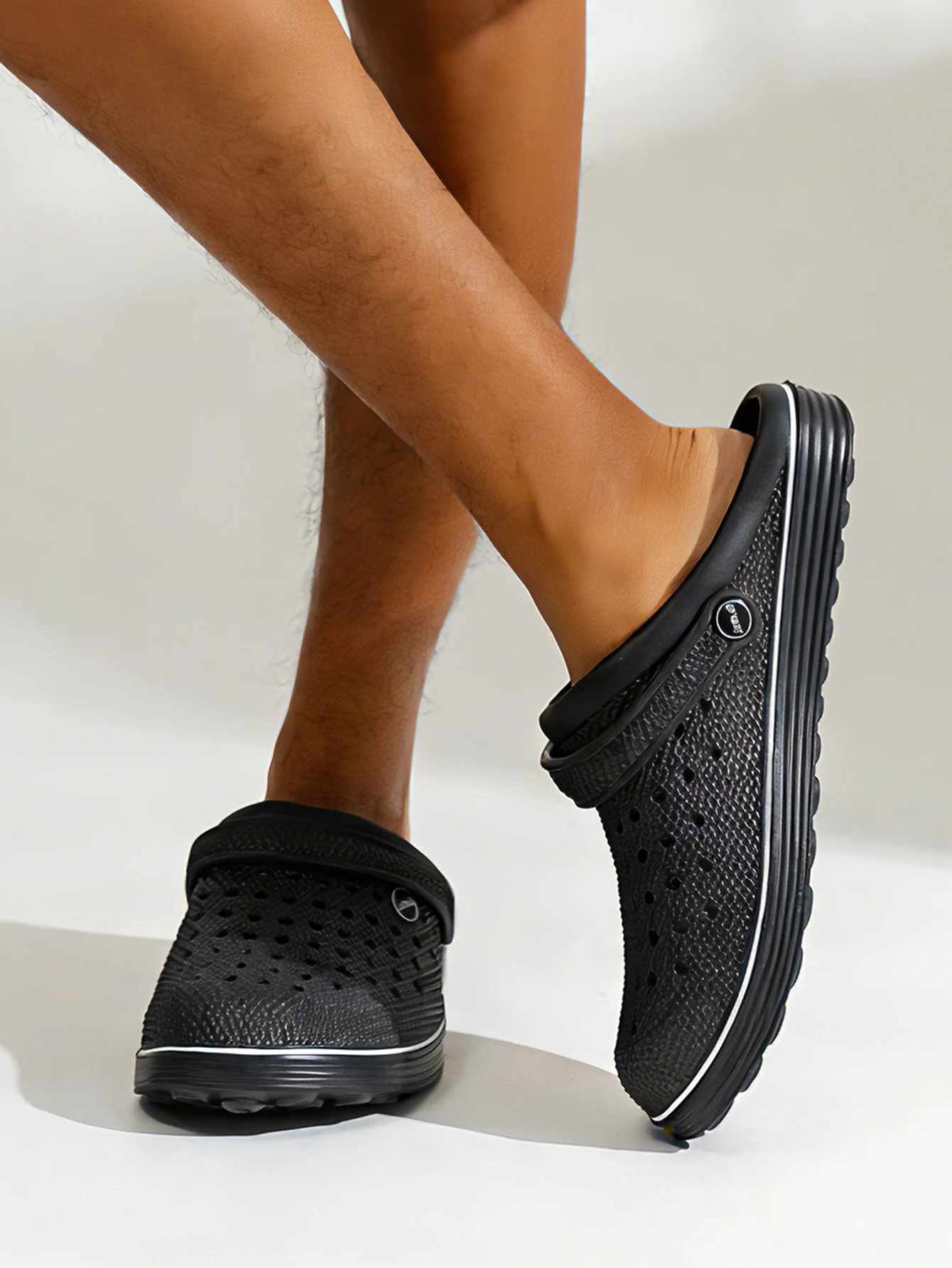 

Men's New Vintage Style Casual Slip-On Shoes for Teenagers, Suitable for All Seasons, Waterproof, Ultra-Soft Eva One-Piece Flat Loafers, Fishing Shoes, Breathable Perforated Shoes