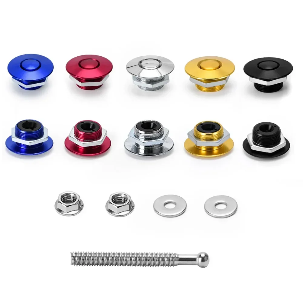 1.25 Inch Push Button Quick Release Hood Pins Universal Car Bonnet Lock Latch Bumper Retaining Clip Fasteners 2Pcs