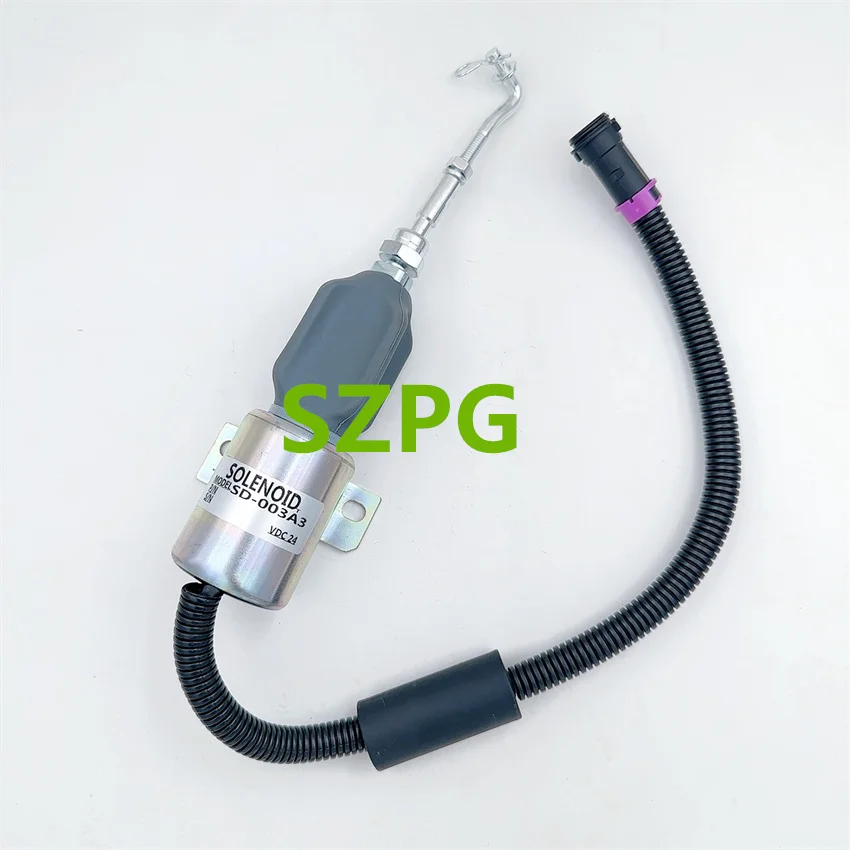 

SD-003A3 válvula solenóide de flameout/diesel gerador de desligamento do motor para baixo parada válvula solenóide 24v