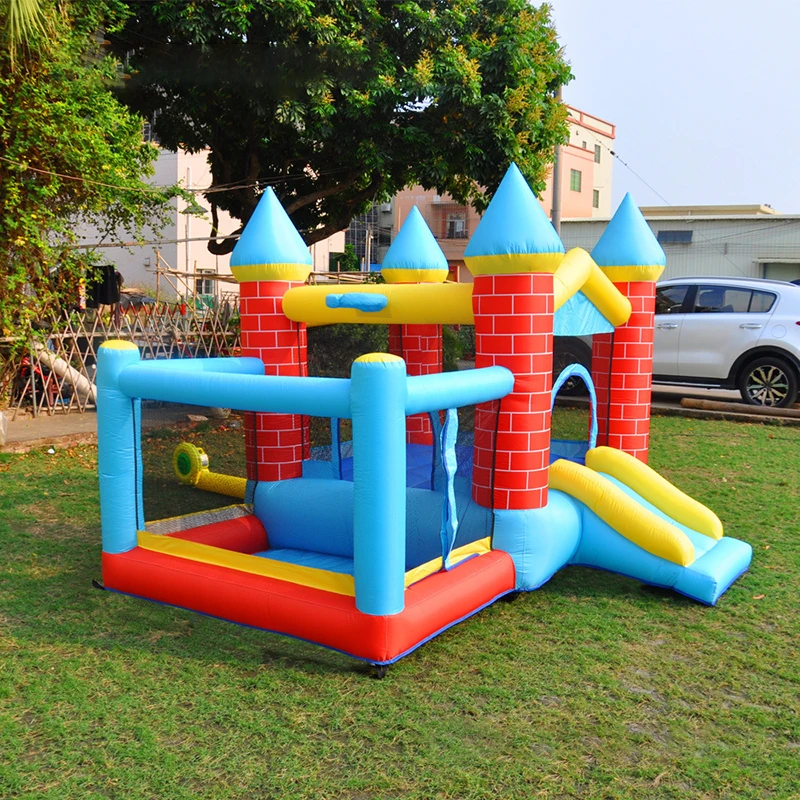 Giant Inflatable Jumping Castle 3*2.35*2.05m Big Bounce House With Large Slide Trampoline Inflatable Bouncer Obstacle Slides