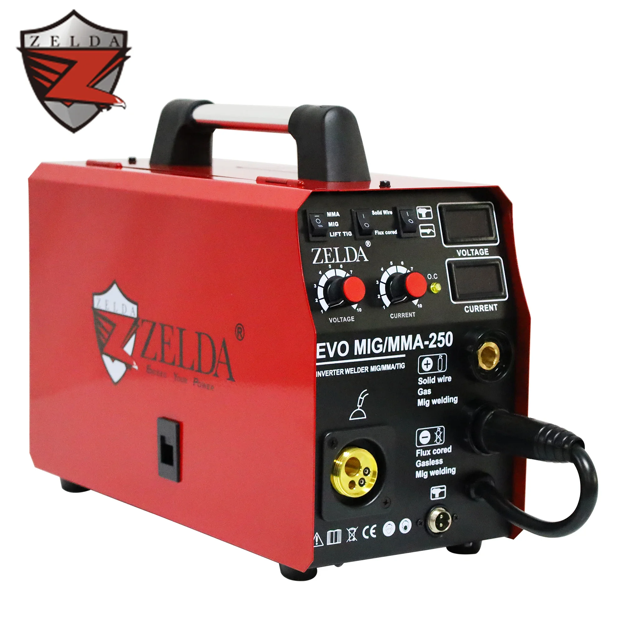 Multifunctional 4 in 1 Saldatrice MIG MAG MMA TIG 250A Welder Good for Welding 220V Welding Machines For Mig Arc Welders