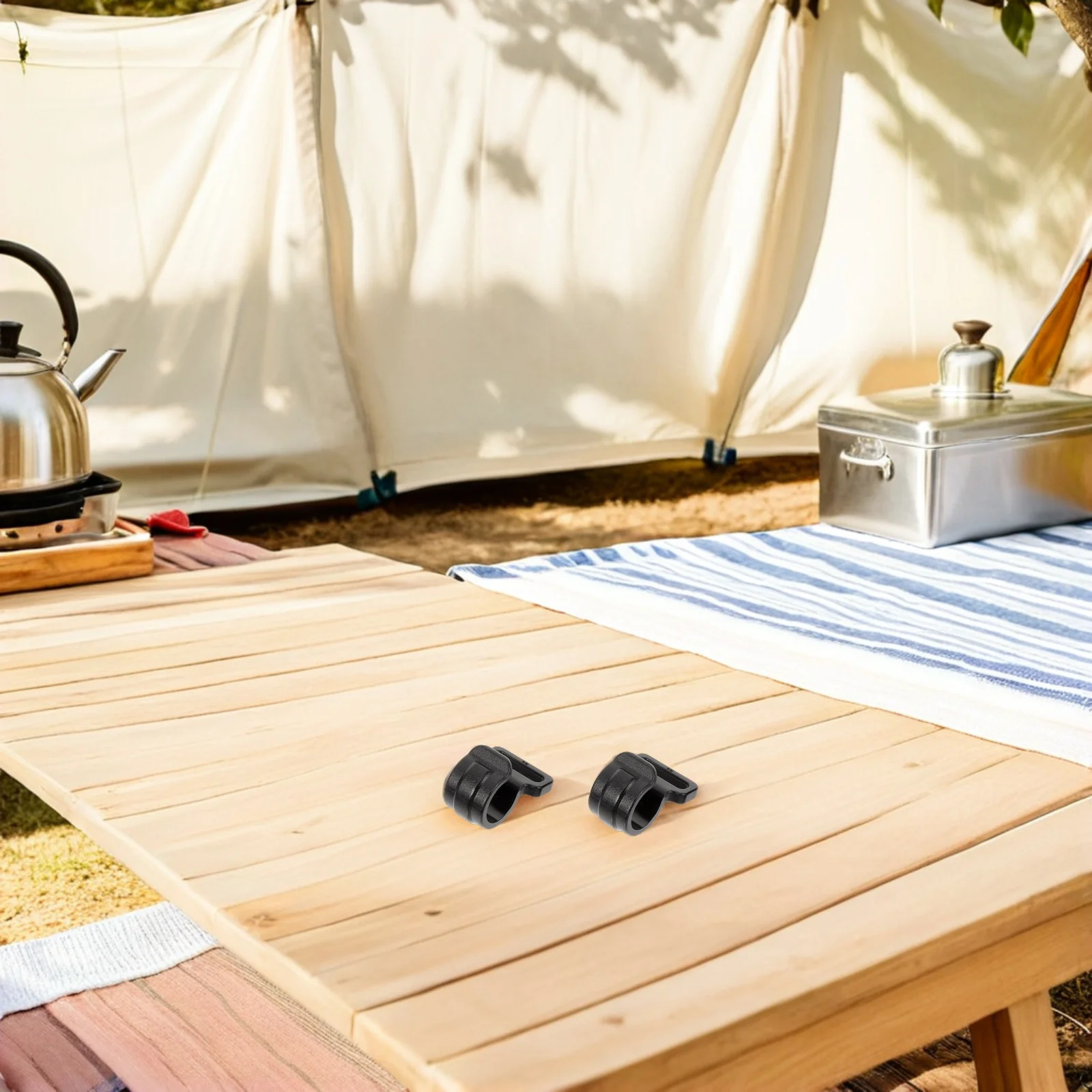 

50 Pcs Outdoor Tent Accessories Clips for Plastic Pole Connectors Canopy Repair Camping