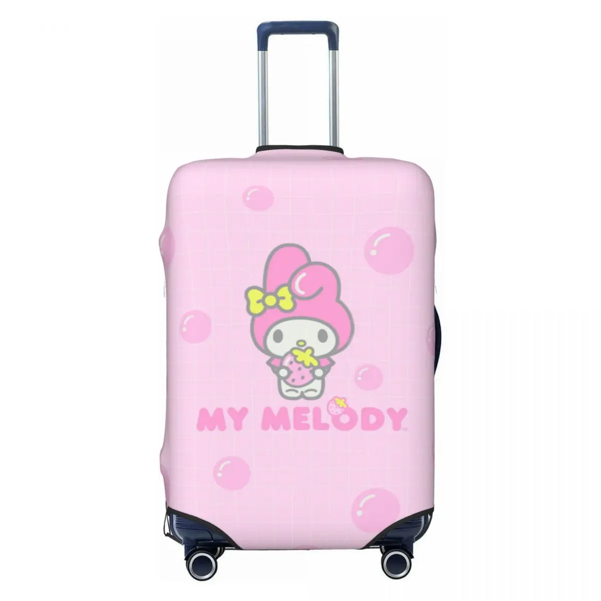 Sanrio My Melody Cute Luggage Suitcase Covers Luggage Cover Protector Scratch Resistant Travel Essentials Fits 18-32 Inch