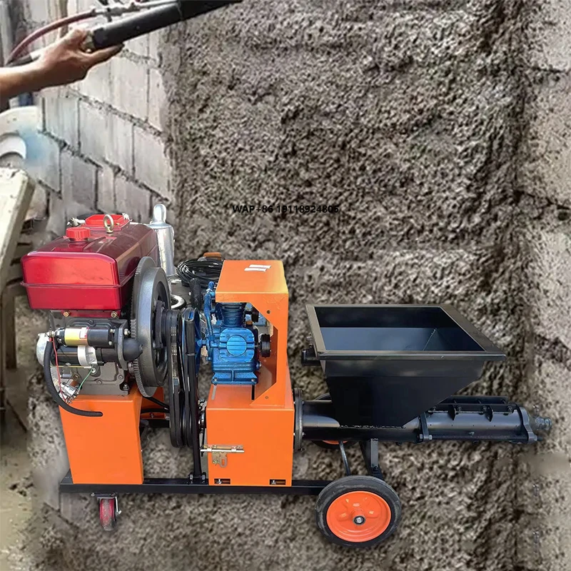 

Electric 4kw Cement Plaster Spraying Machine Sand Cement Sprayer Mortar Spraying Machine Hand-Held Mortar Sprayer