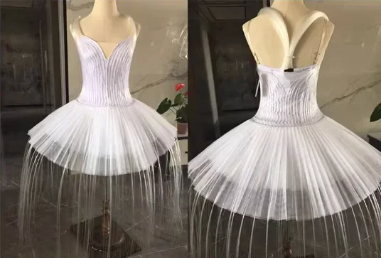 Fiber Optic Ballet Costume Skirt Luminous Dress Color Change Remote Control DIY Customized