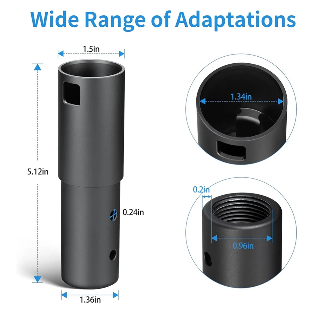 เสา Mount, อะแดปเตอร์ท่ออลูมิเนียมอัลลอยด์ Mount Kit สําหรับ Starlink จาน V2 เสาอากาศเสาเสาดาวเทียมเสาไม่มี U Clamp