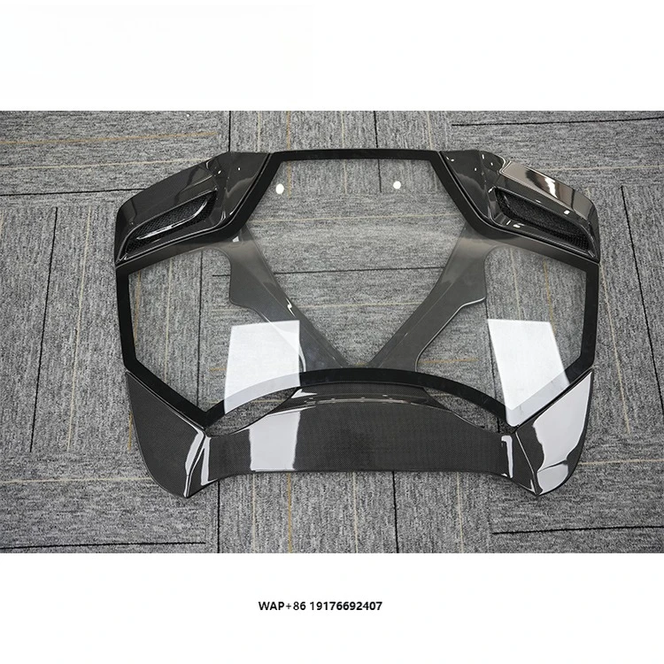 Dry Carbon Fiber Exterior Parts Auto Accessories for 488 GTB Spyder Rear Engine Cover with Glass Engine Cover