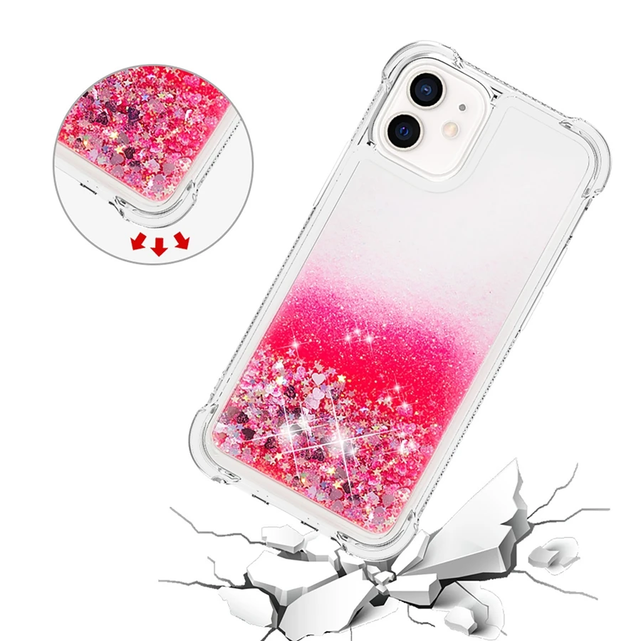 Quicksand Colorful Anti-drop Case For iPhone 12 12 Pro 12 Pro Max 11 11 Pro Max SE 2020 X XS XR XS Max 8 Plus 7 Plus 6S 5 5S SE