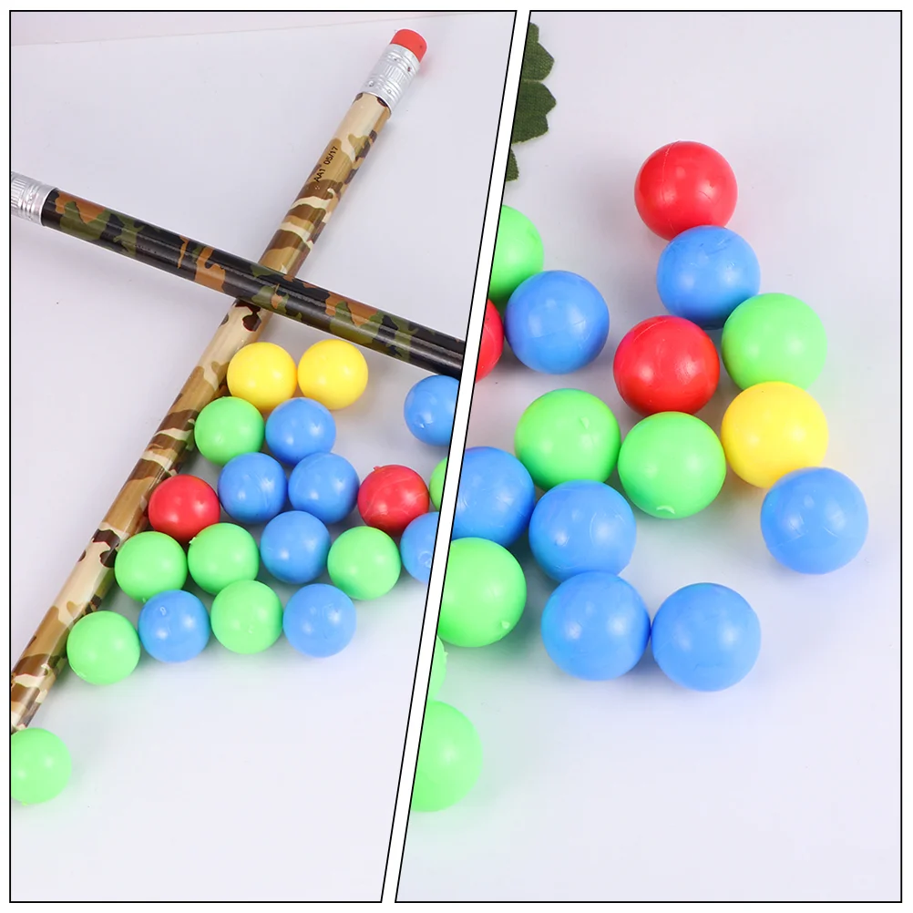 4 Bags Marbles Educational Game Balls Hippo Round Beads Replacement Board Colorful Desktop Scattered Plastic