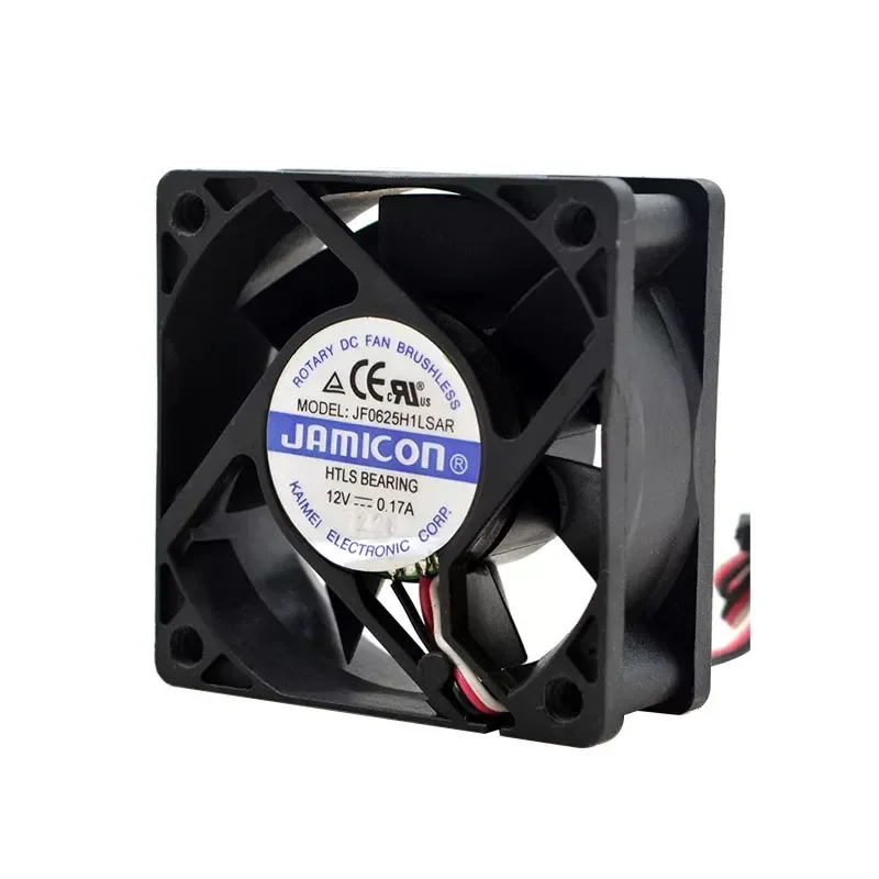 for JAMICON JF0625H1LSAR 6025 12V 0.17A Double Ball Bearing Inverter Cooling Fan