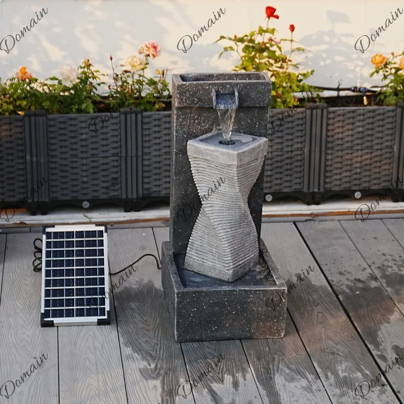Courtyard Villa Outdoor Fountain Garden Water Landscape Resin Flow Decoration