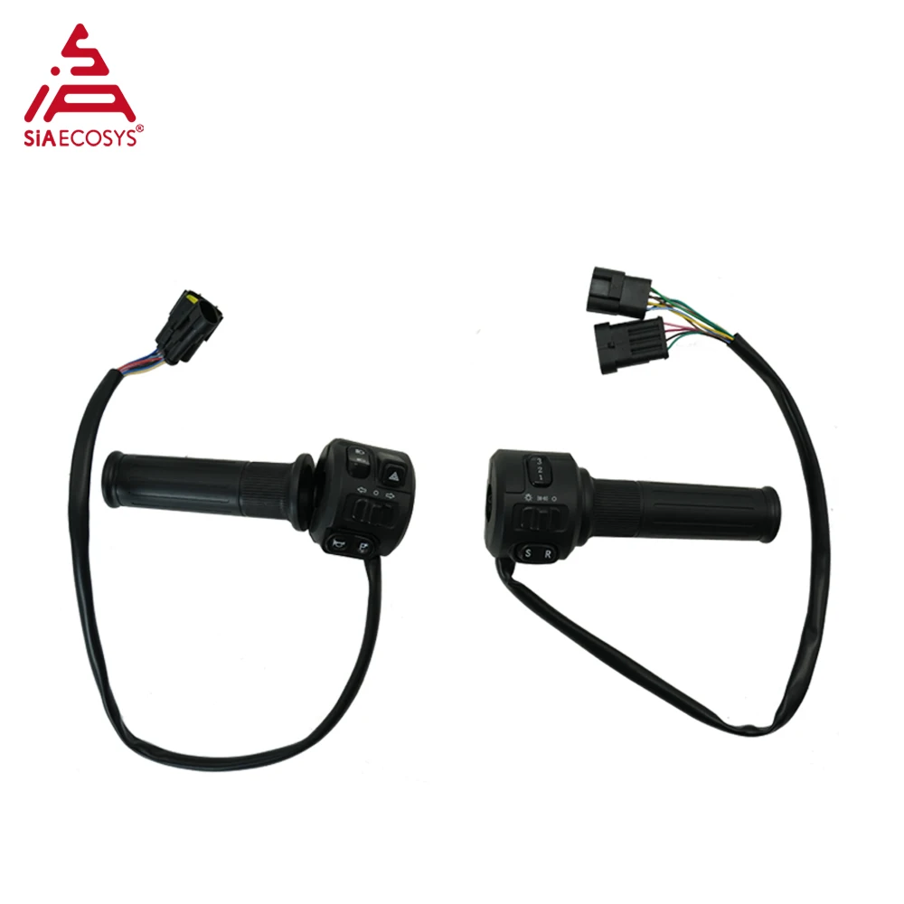 Electric Motorcycle Throttle Accelerator Grip K159 IPX7 Combination Switch Handle Sport and Reverse Multi-Function Control Bike