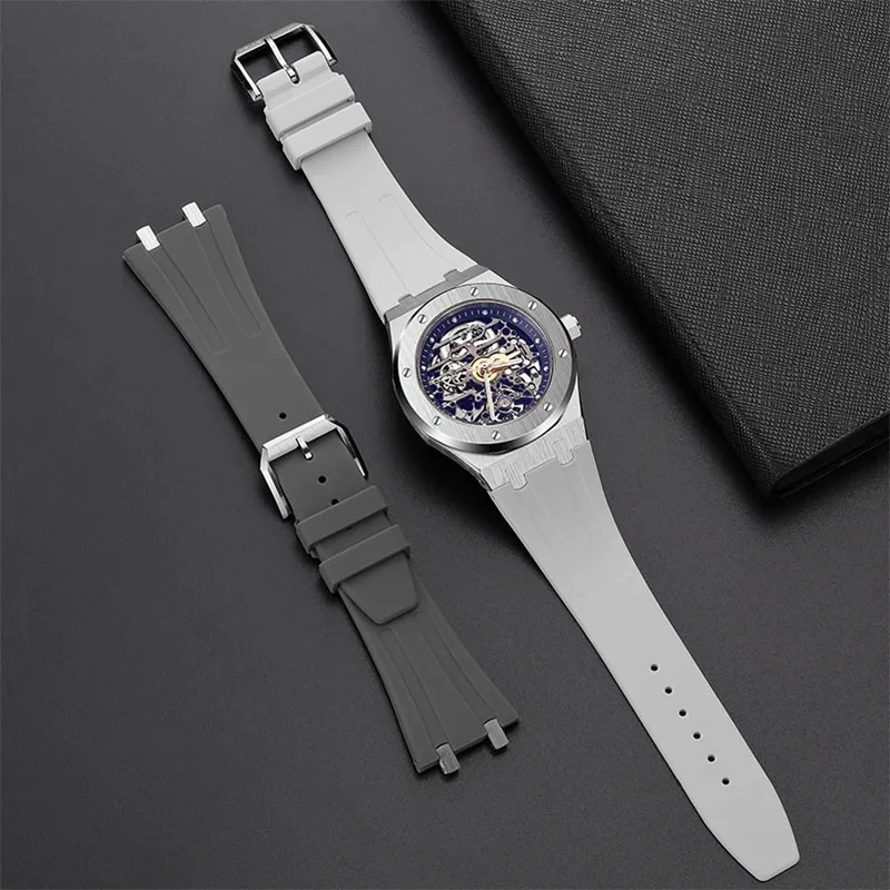 

Silicone Strap Gray White 019HOT