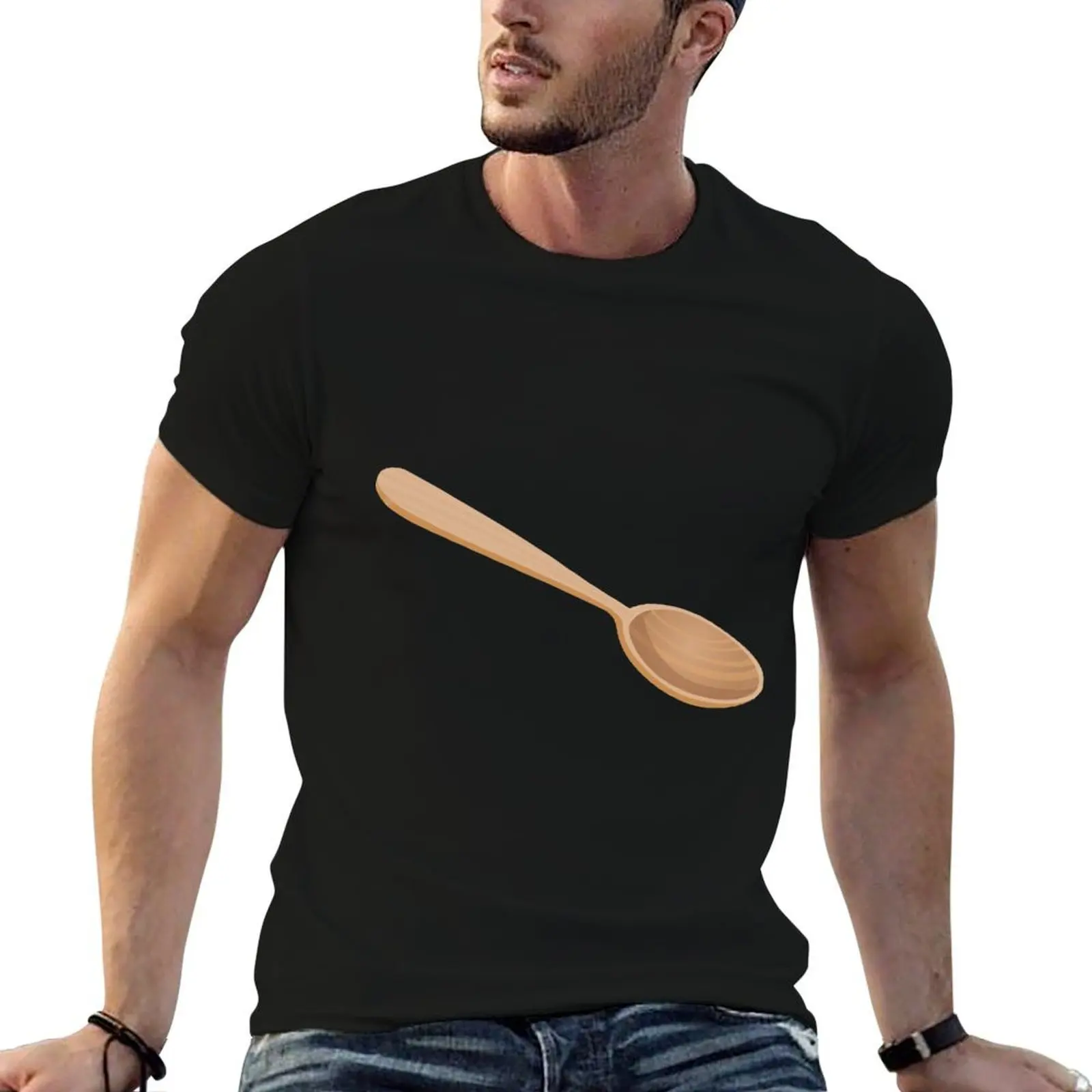 

Wooden Spoon T-Shirt cotton t shirts man 100% t shirt for man T-Shirt