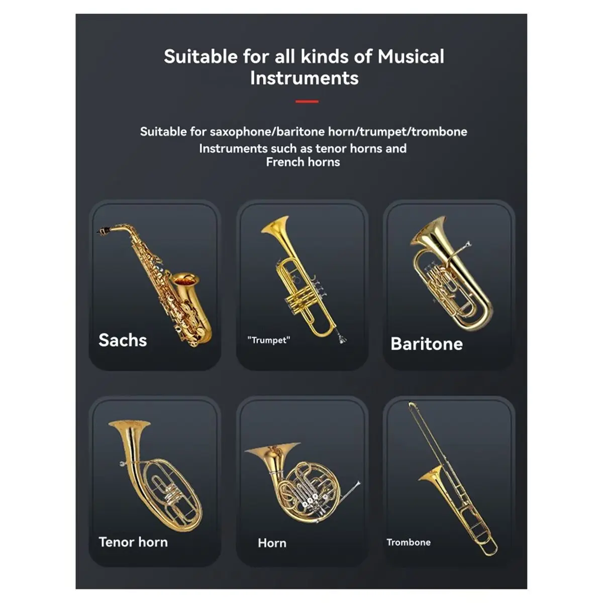 【AA85】 Saxophone Wireless Mic Receiver Set with Automatic FM and Intelligent Noise Reduction for Stage Performance Wireless Mic