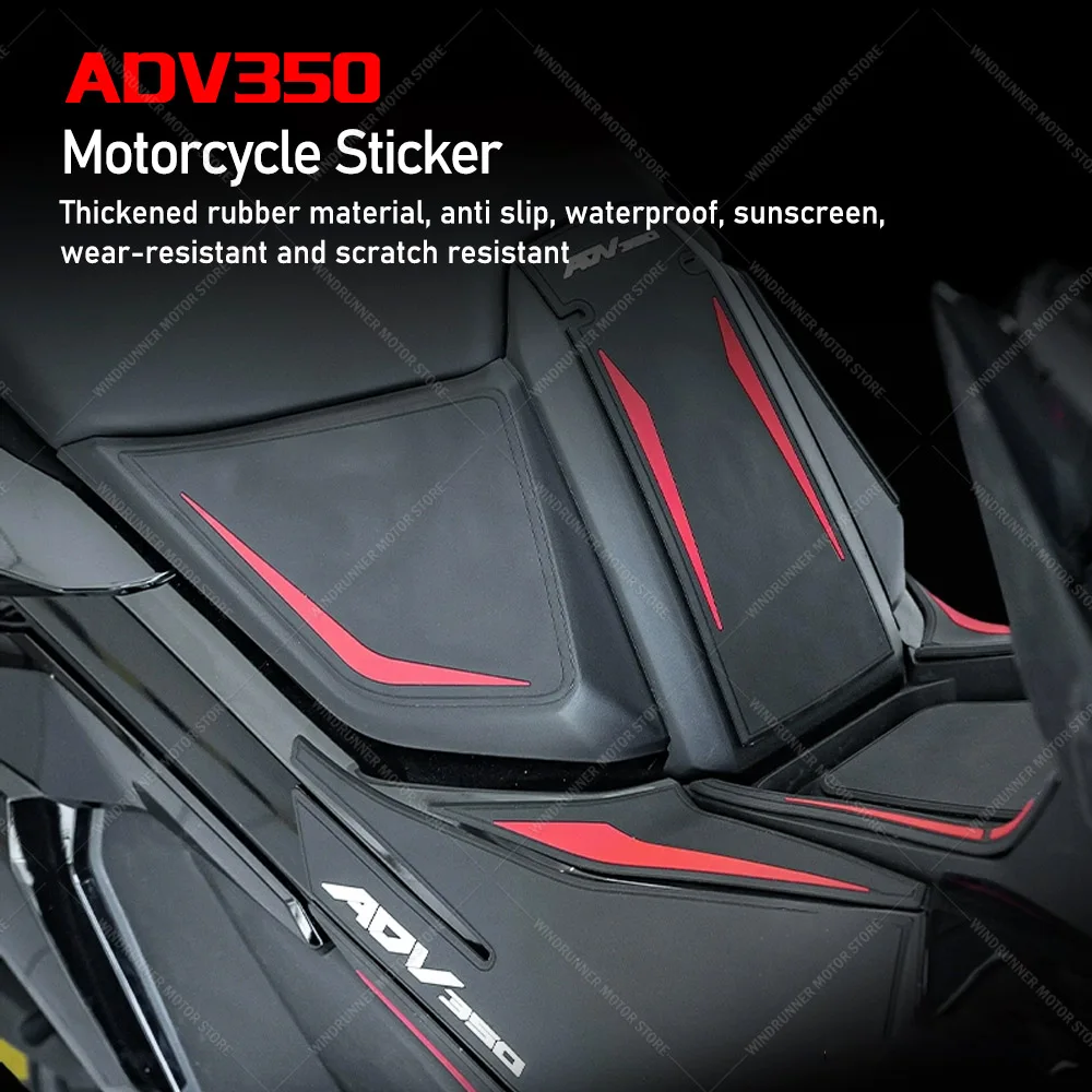 Motorcycle Accessories Rubber Fuel Tank Stickers Kits Protection Thicken Stickers Body Anti Slip Protection For ADV350 adv350