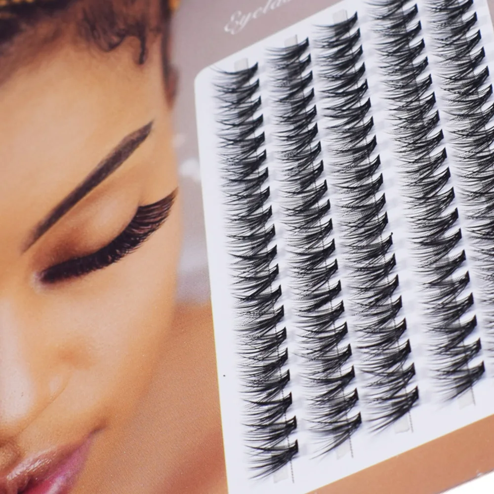 100Pcs Professionelle Make-Up Individuelle Cluster Wimpern Pfropfen Falsche Wimpern wimpern verlängerung individuelle lash haufen
