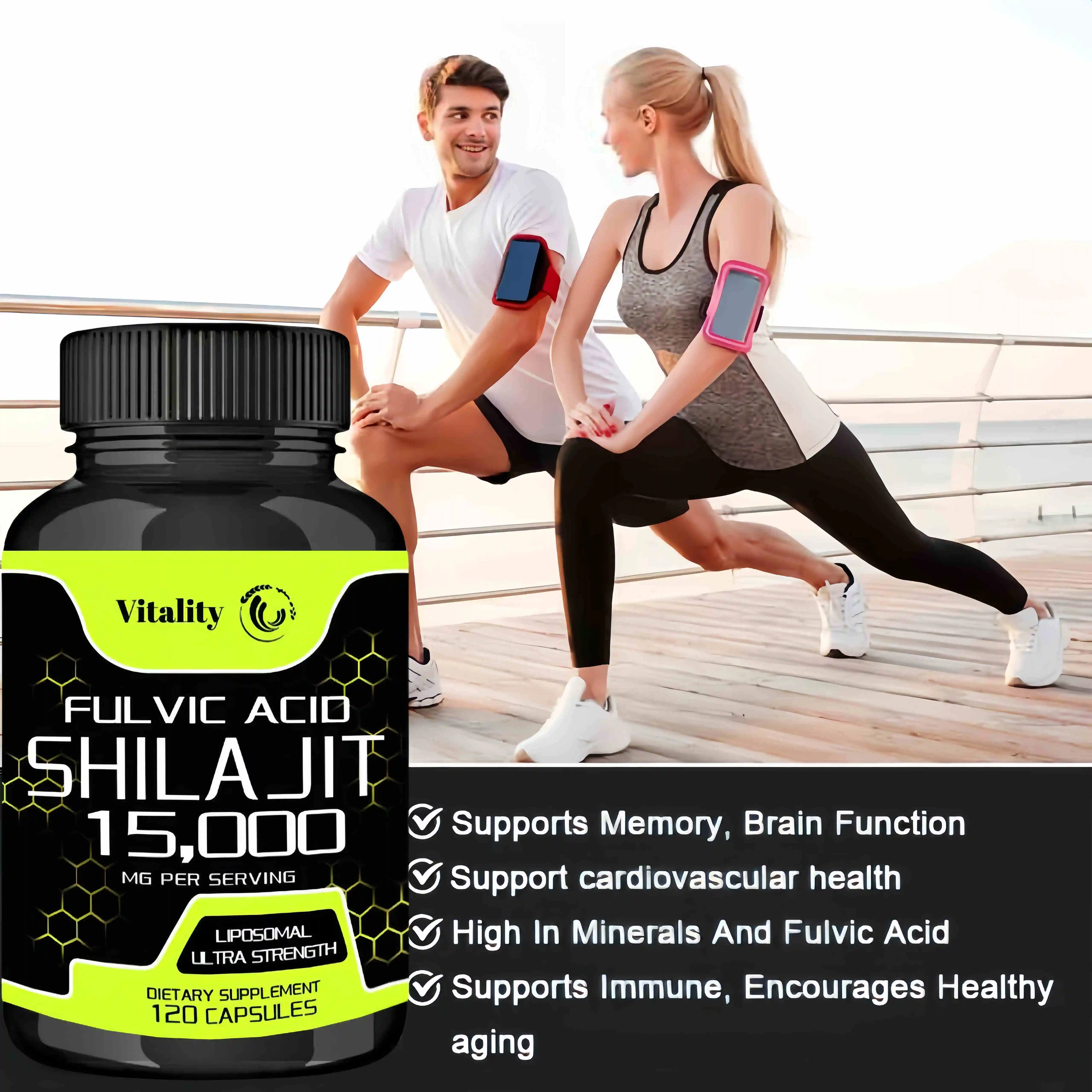 Pure Organic Shilajit Supplement - Fulvic Acid & Trace Minerals for Men and Women, Energy & Cognitive Bone Immune Health