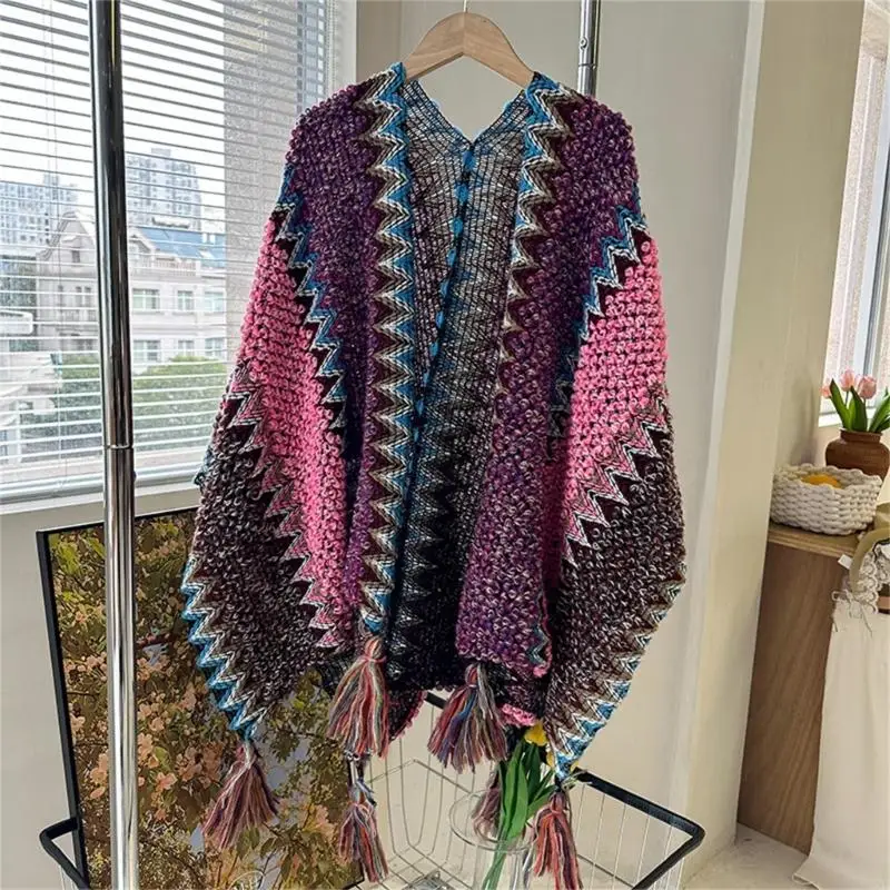 Suéter poncho feminino K3NF