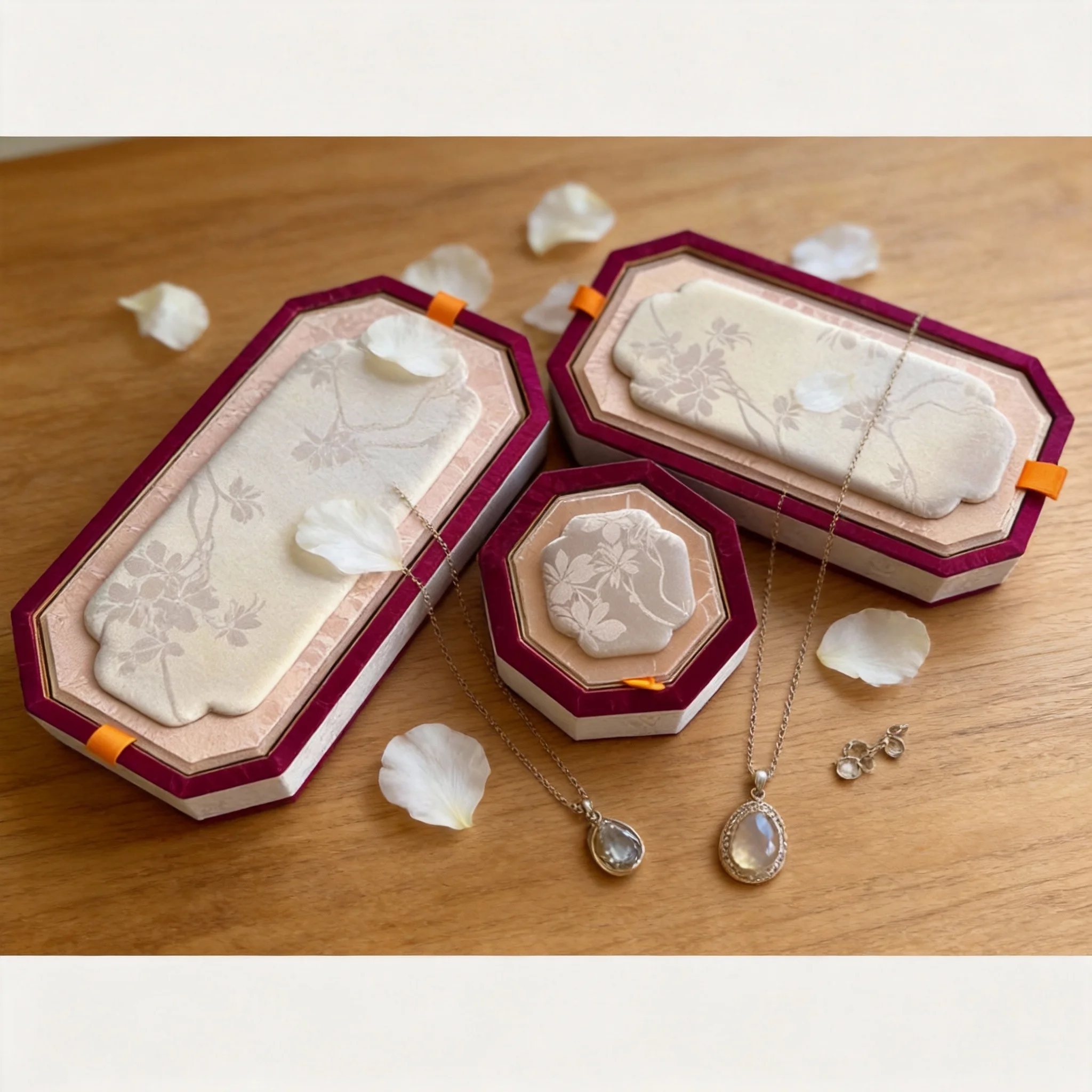 Palace Style Jewelry Tray With Lid Dustproof Vanity Tray Countertop Jewelry Storage Display Tray for Ring Bracelet Necklace