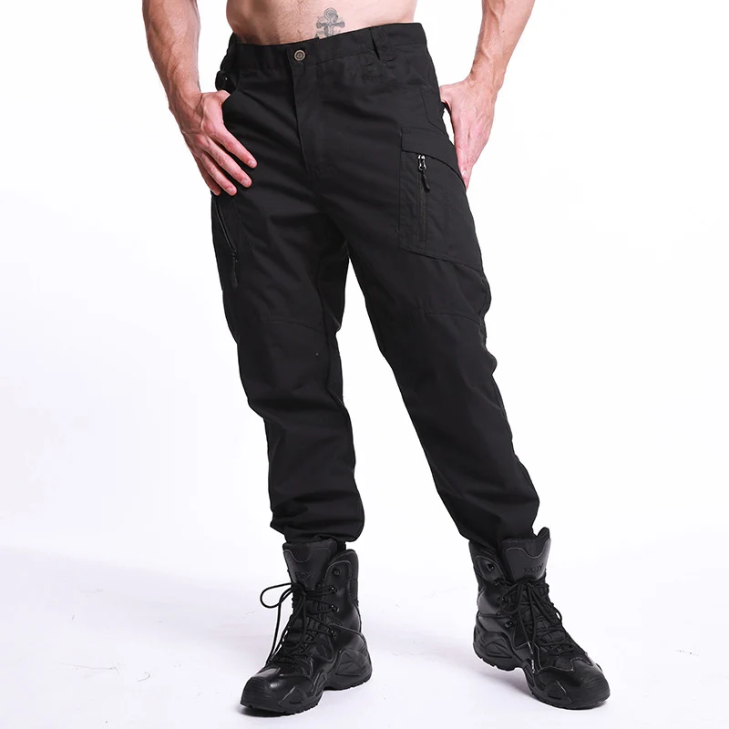 Taktische Cargohose für Herren, klassische Outdoor-Wanderhose, taktische Jogginghose, wasserdichte Hose mit mehreren Taschen – Detail 10