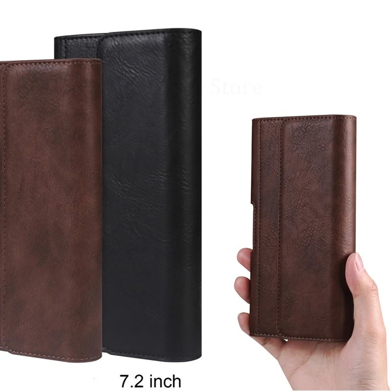 

For vivo iQOO 15 13 Pro Waist Case Leather Phone Pouch For VIVO iQOO 12 Pro 11S 9T 9 SE 8 7 5 10 Pro Belt Bag Holster Flip Cover