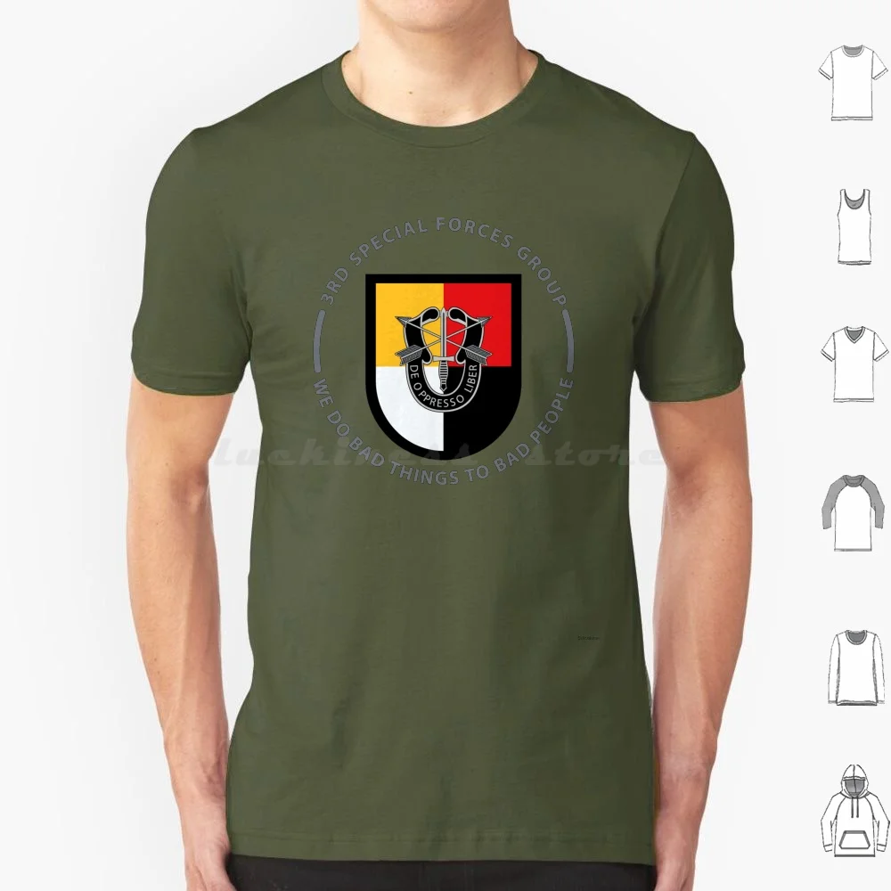 3rd Special Forces Group T Shirt Big Size 100% Cotton 3rd Special Forces Group Special Forces Green Berets Special Operations