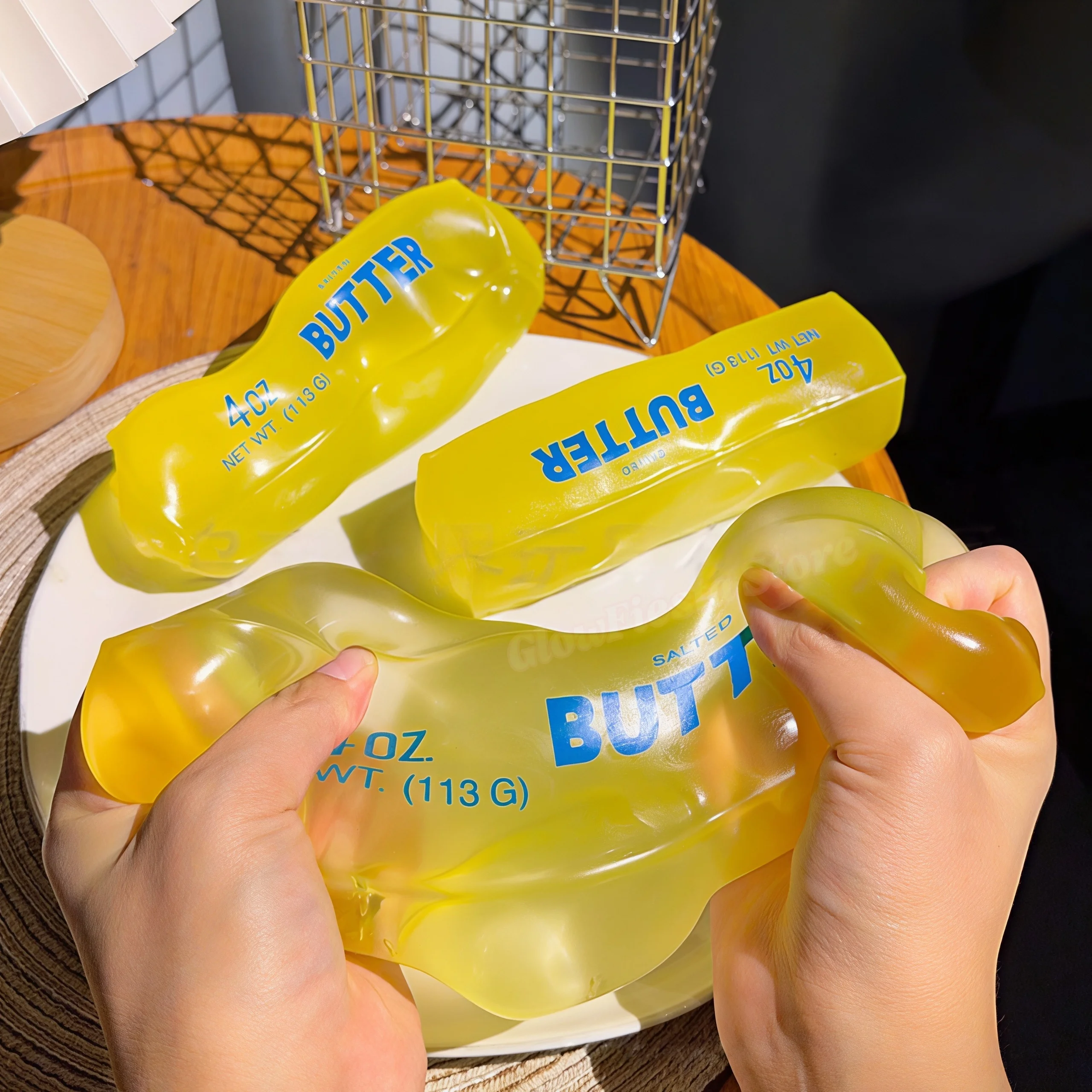 Formbarer Butter-Stick: Vaseline-gefülltes Stressabbau-Spielzeug, Butter-Käse-Riegel zum Quetschen, Fidget-Spielzeug zur Dekompression, Entspannungsspielzeug, Geschenk – Detail 2