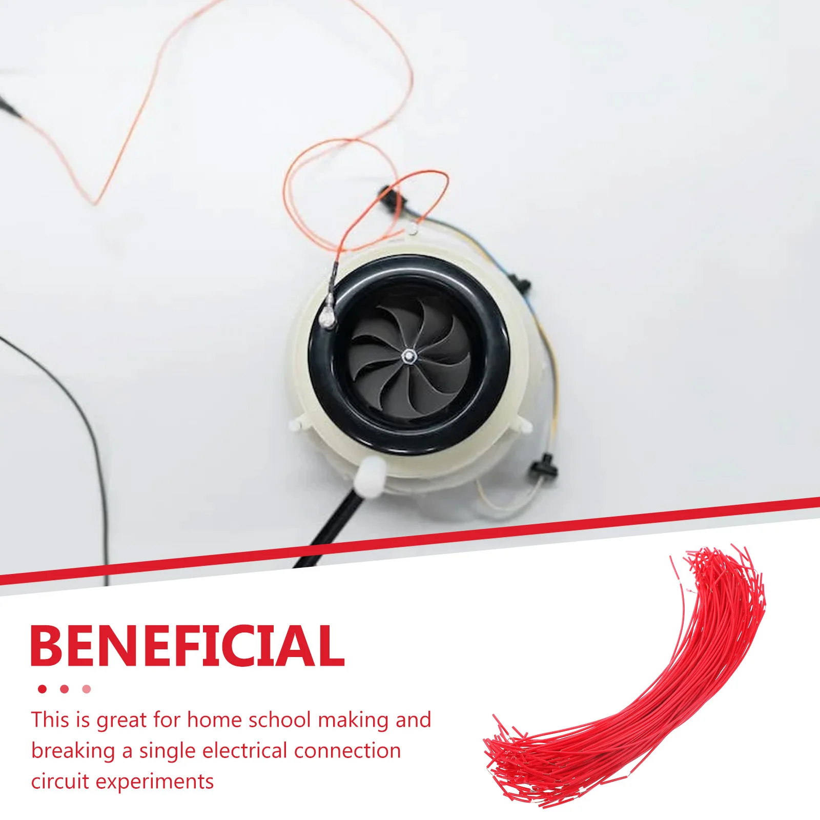 100pcs Insulated Copper Wire Electrical Circuit Experiment Tools Science Project Cable Wires Lab Equipment Demo