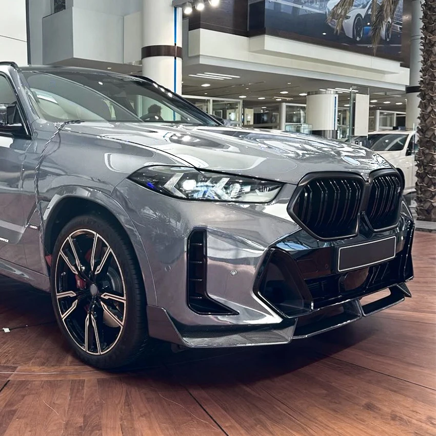 Kép 7: Autó bejárati Festékpárna Ajak számára BMW X6 G06 LCI M Élegáns játékos 2023+ MP Diffuzőr splitters Spoiler Külső Átállítás autó accessor