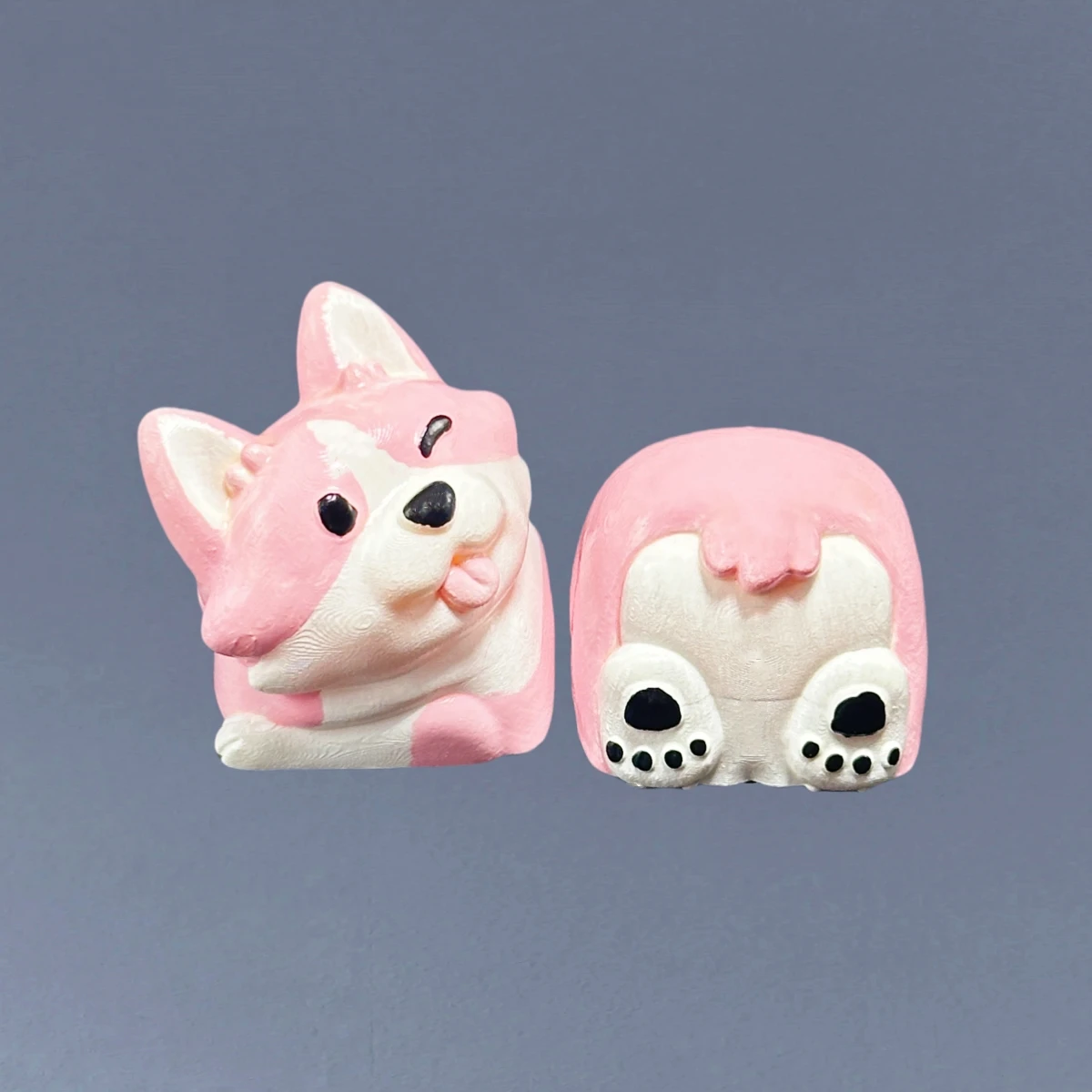 

Колпачок для клавиш Corgi Butt Chai Dog, ручная роспись, творческая личность, милые 3D колпачки для клавиш, механическая клавиатура, чехол для клавиш, коврик для мыши