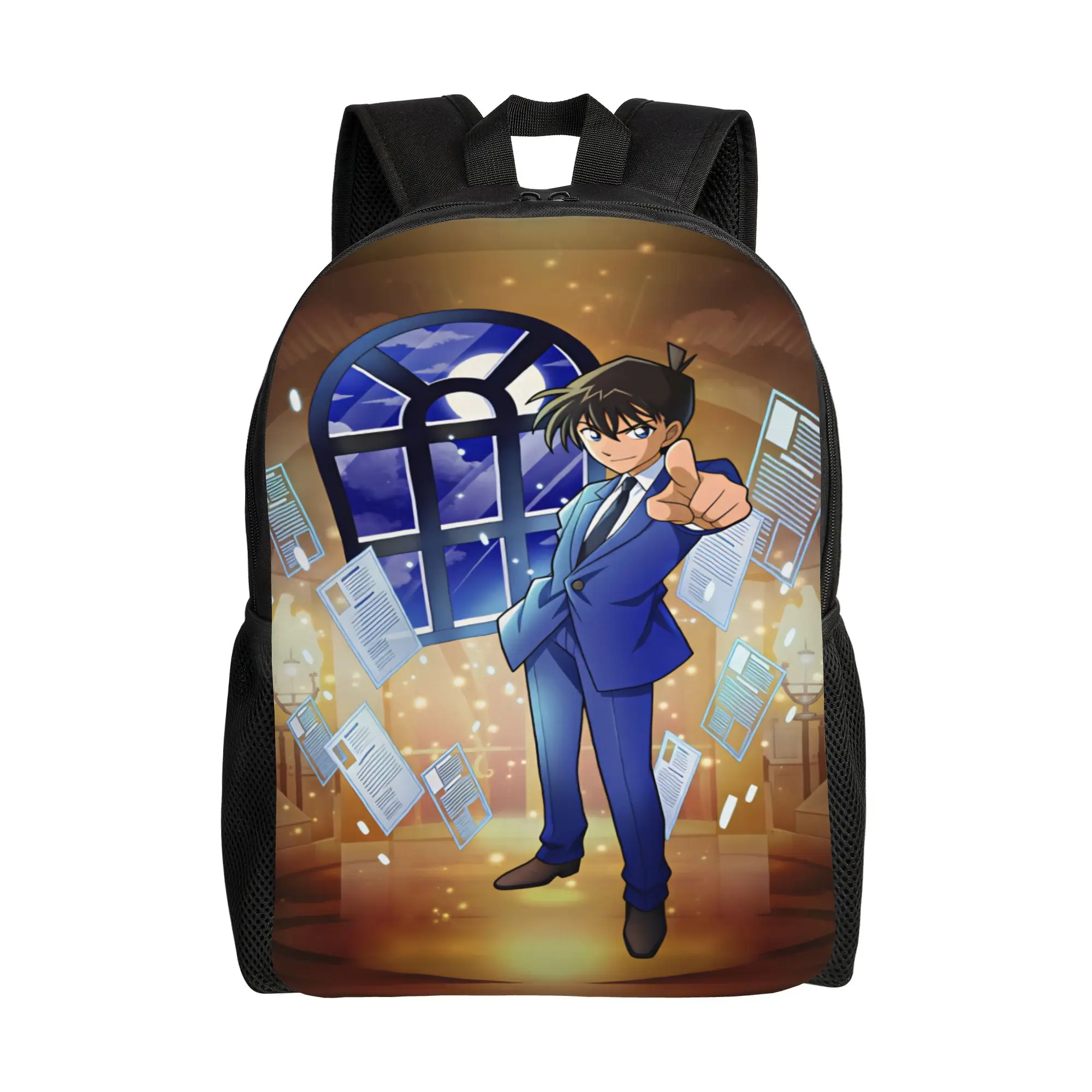 Detectives Conans Backpack  Funny Backpacks Girl Sport Big School Bags High Quality Rucksack