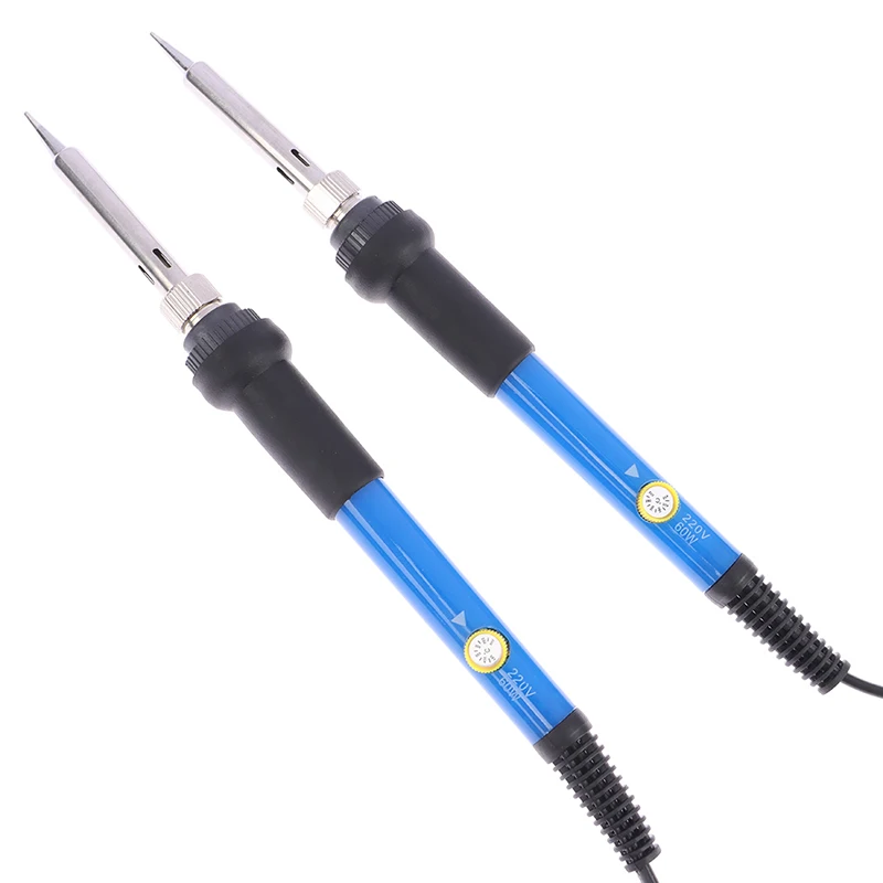 60W US EU AU UK Plug Soldering Iron Adjustable Tempertature Electric Solder Iron Welding Solder Heat Pencil Welding Repair Tools