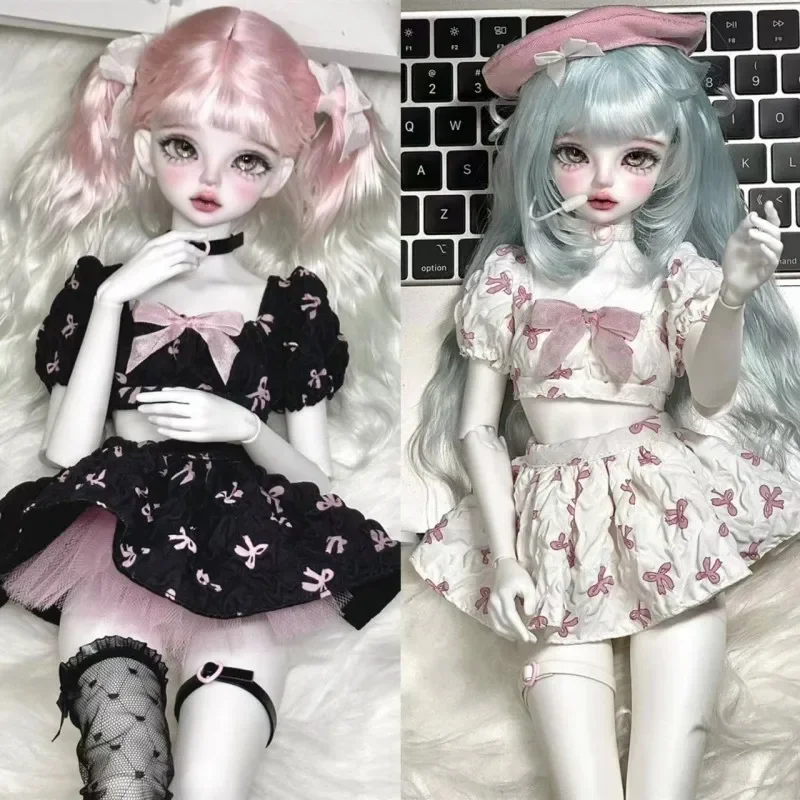 

Одежда для кукол BJD для кукол 1/4 MSD MDD, верхняя юбка, носки, ожерелье, кольцо на ногу, шляпа, комплект, аксессуары для одежды для кукол (кроме куклы)