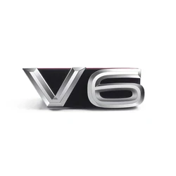 Silver V6 Emblems Stickers Front Grille Sticker For VW Volkswagen Touareg Teramont Phideon Arteon Tiguan V6 VW Grille Sticker
